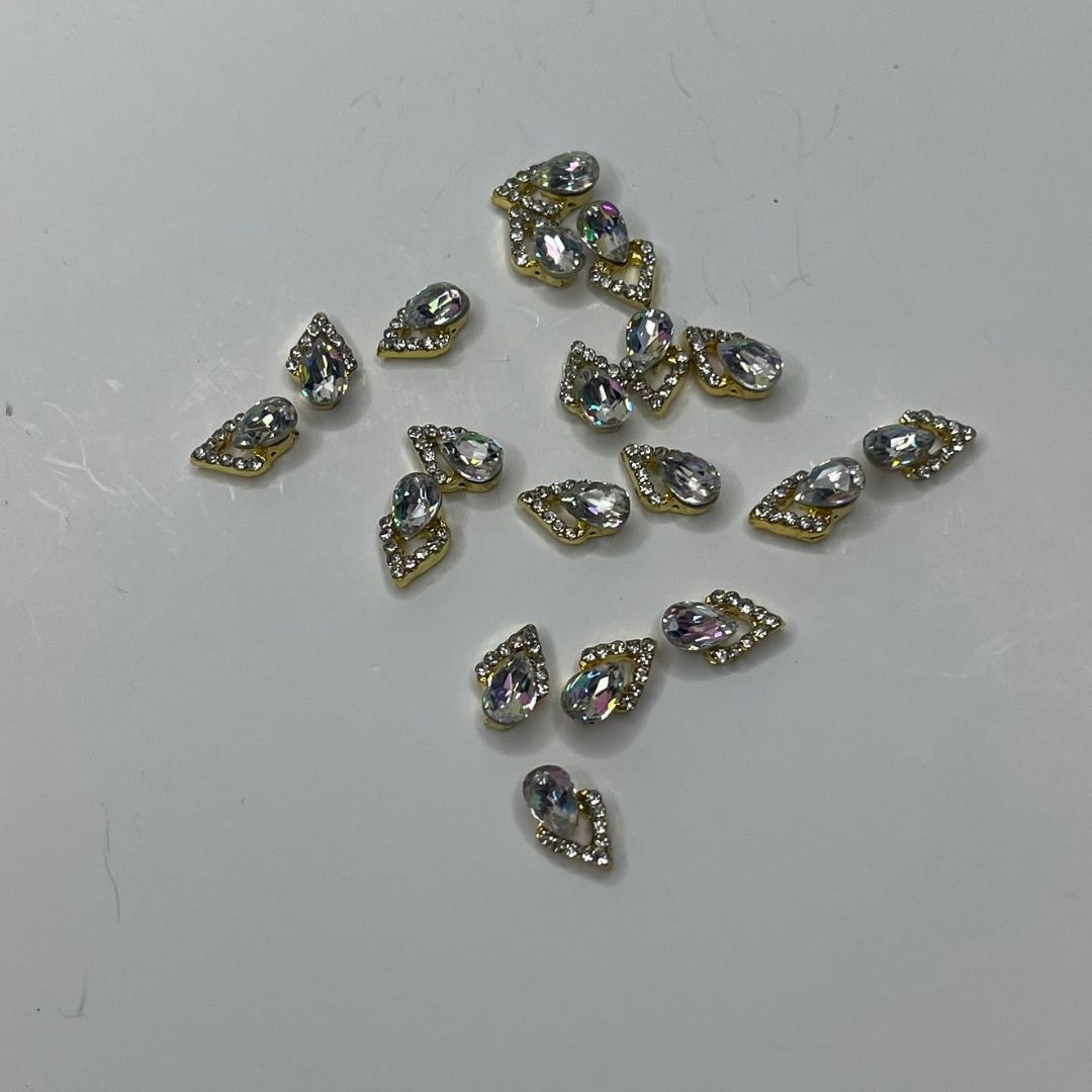 10 Pcs Rhinestone Charms