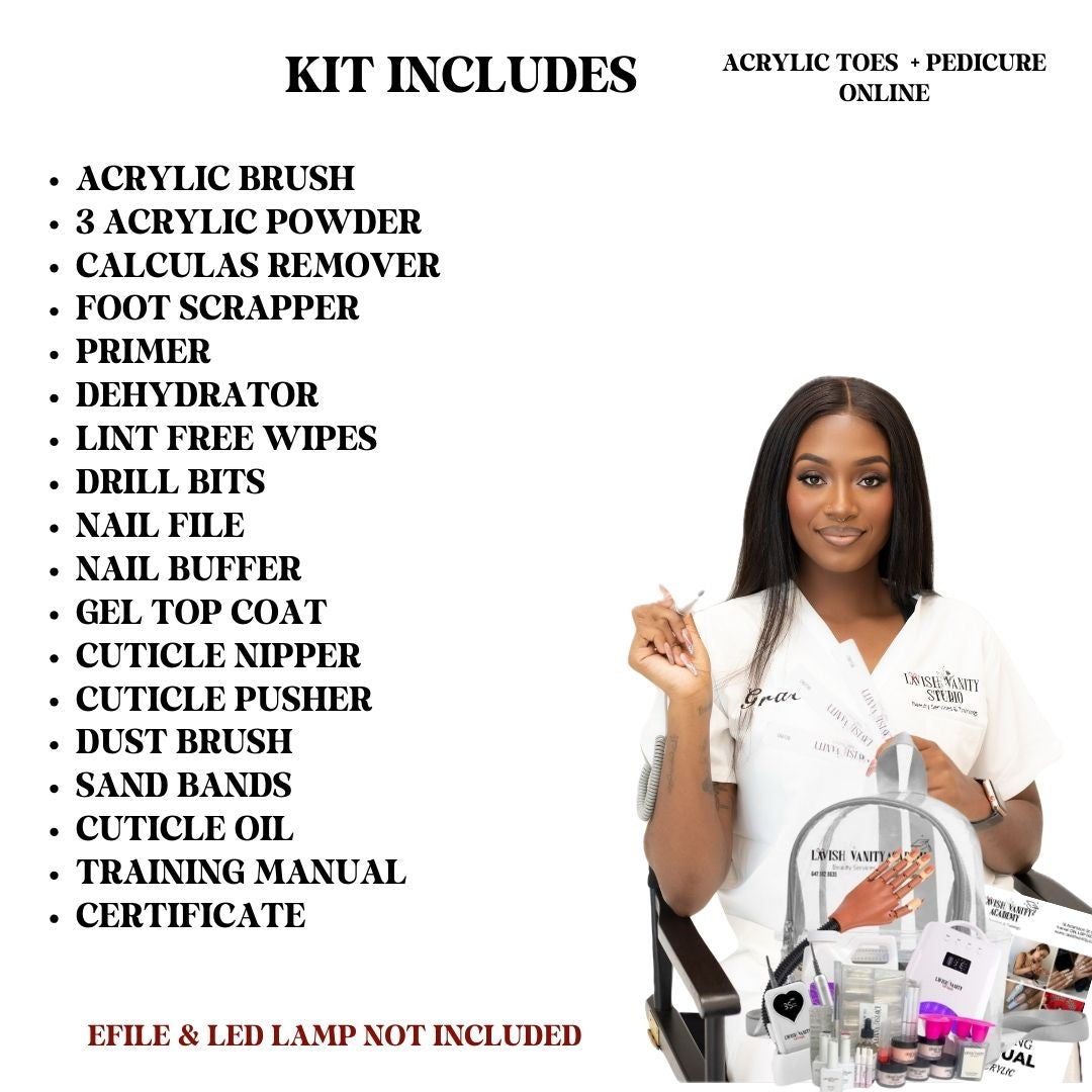 Online Training - Acrylic Toes + Pedicure Course