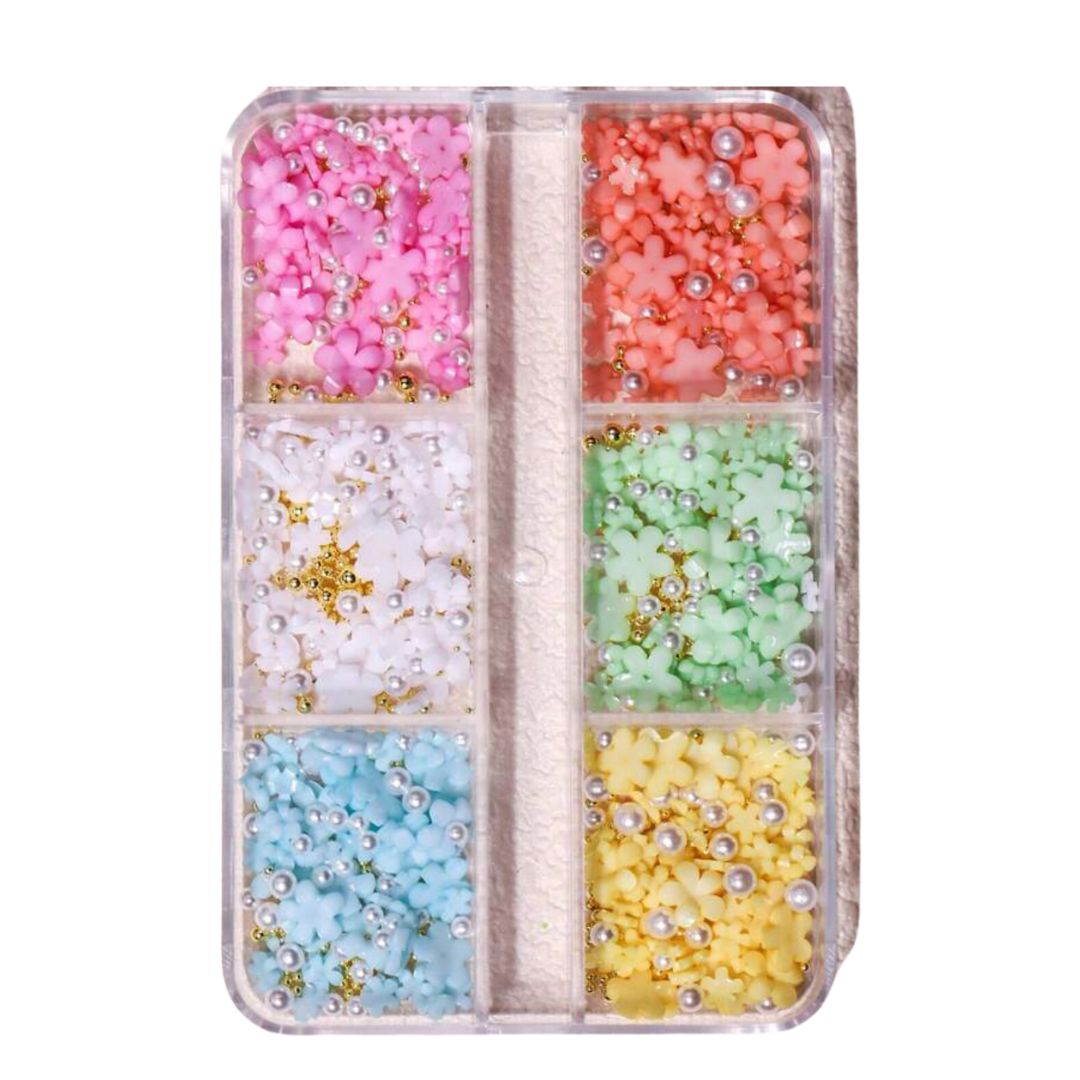 6PCS 3D Flower Nail Art