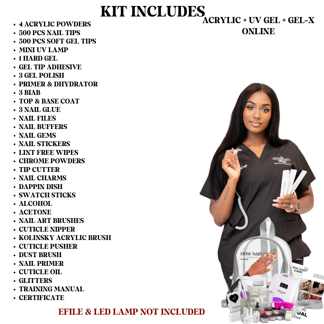 Online Training - Full Acrylic + UV Gel + Gel-x Course
