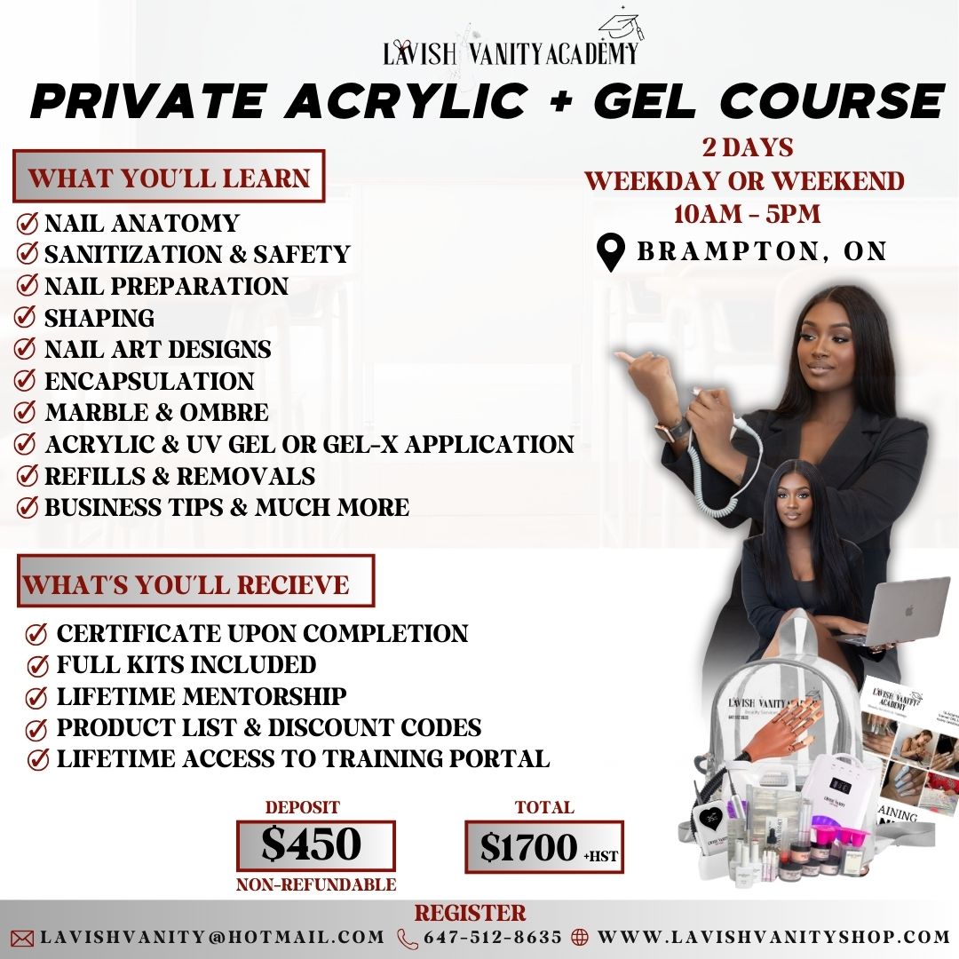 PRIVATE ACRYLIC + GEL COURSE