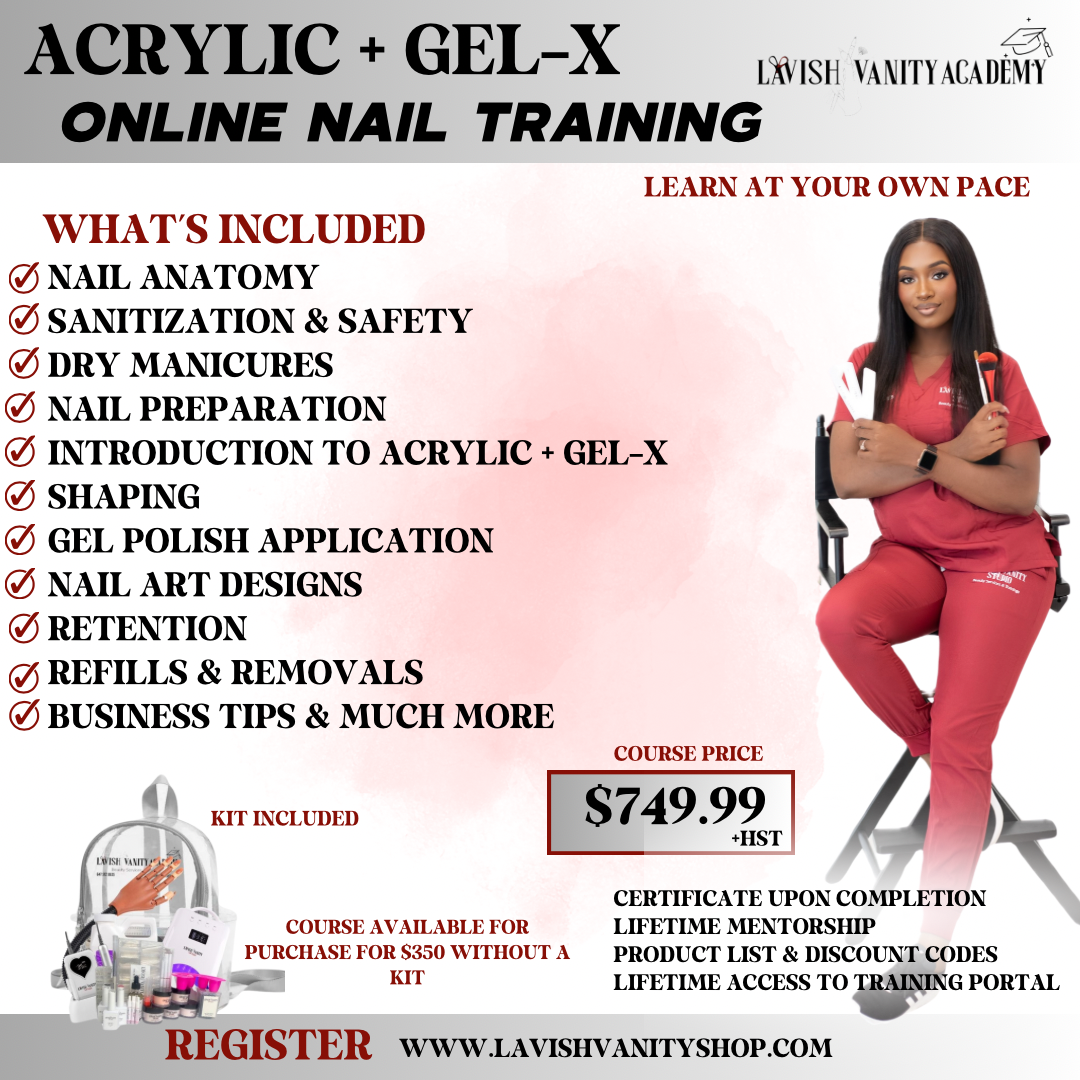 Online Training - Full Acrylic + Gel-x Course
