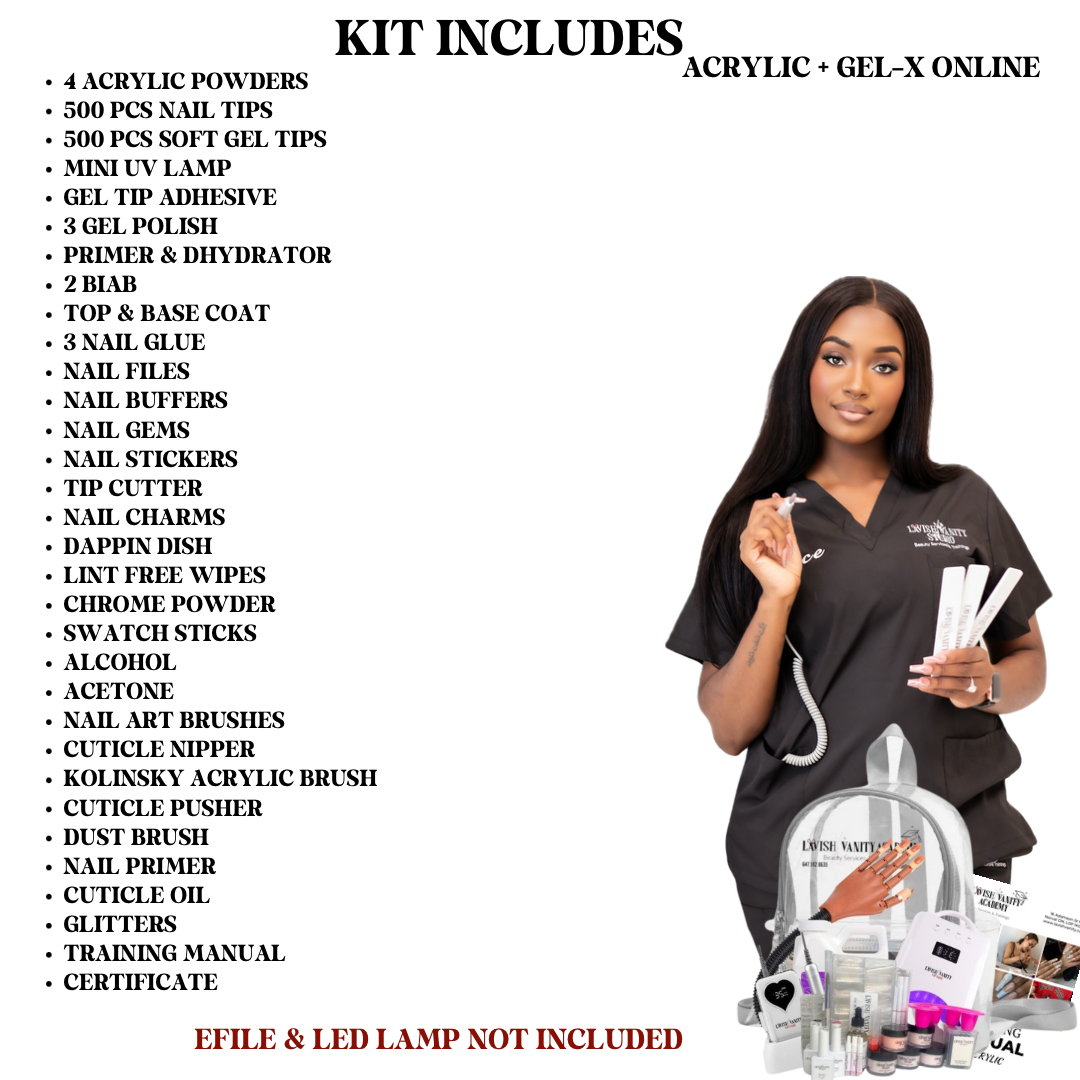 Online Training - Full Acrylic + Gel-x Course