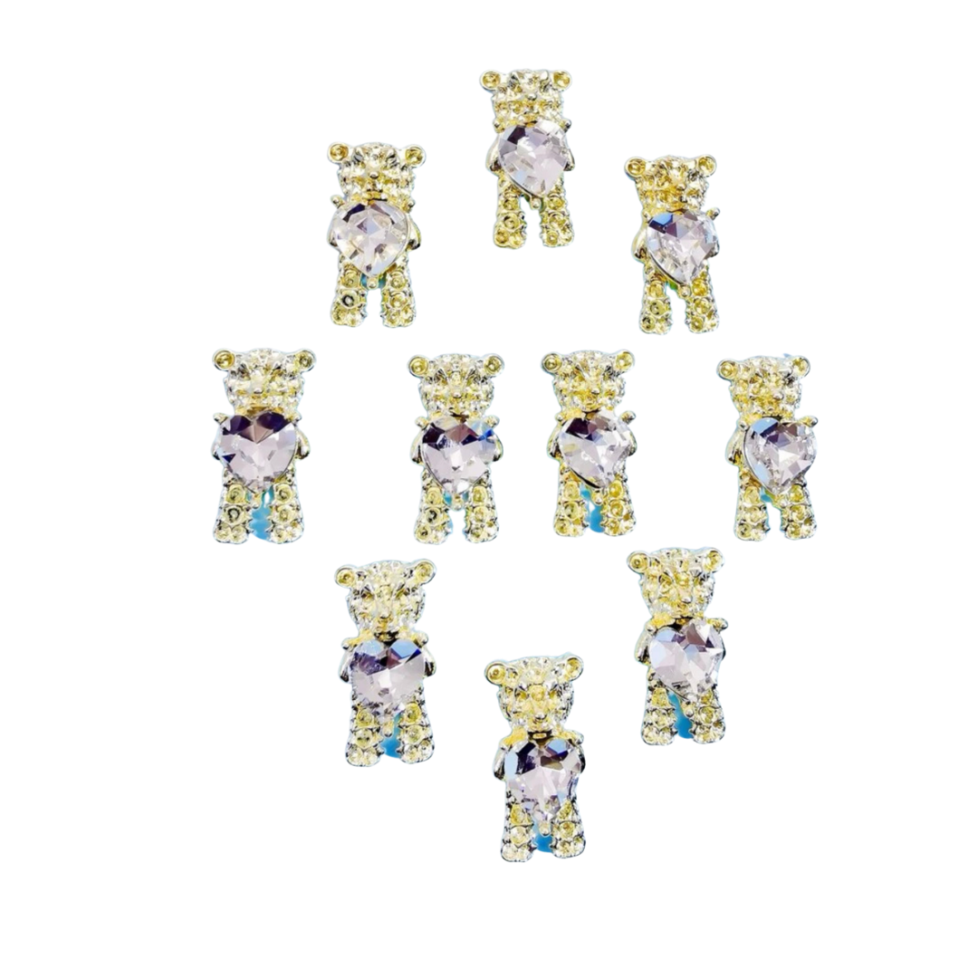 10 Pcs Big Teddy Bear Charms