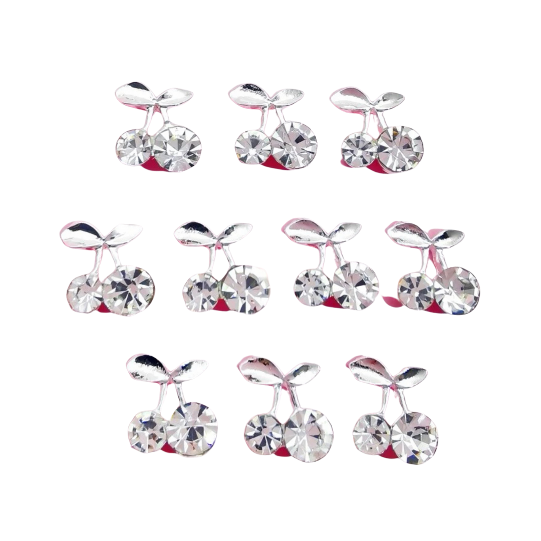 10 Pcs Cherry Charms